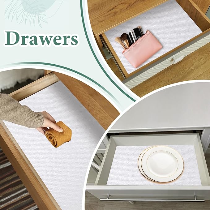 Drawer and Shelf Liner for Kitchen Cabinet: 12 in X 20 Ft Non Slip Waterproof - Image 7