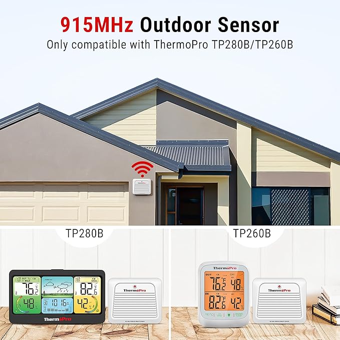 ThermoPro TX-7B Additional Outdoor Sensor Transmitter, Only - Image 2
