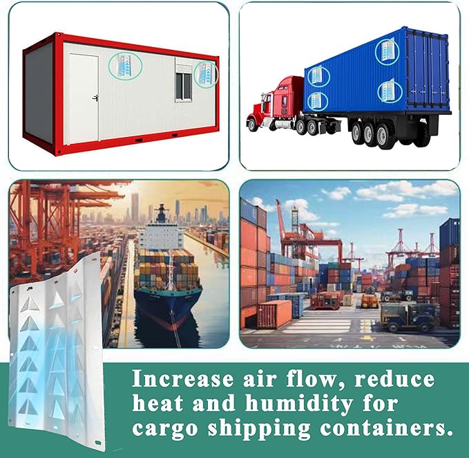 Shipping Container Air Vent Kit Cross Flow Ventilation Preventing Excessive - Image 6