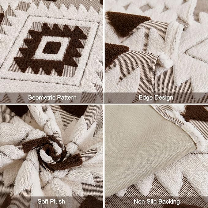 Boho Plush Couch Covers for Sofa Washable, Fuzzy Soft Couch Cover for Sectional - Image 8
