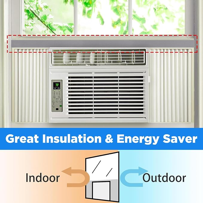 moonoom 6 Pcs Foam Air Conditioner Weatherseal Tape-1'' x 1'' x 6.5ft Air - Image 6