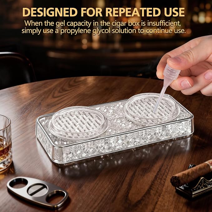 Pre-Filled Cigar Humidifier, Cigar Crystal Gel Humidifier, Suitable - Image 5