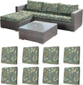 8Pcs Stretch Patio Cushion Cover by CALBODE