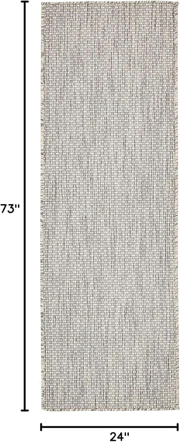Unique Loom Collection Casual Transitional Solid Heathered Indoor/Outdoor - Image 3