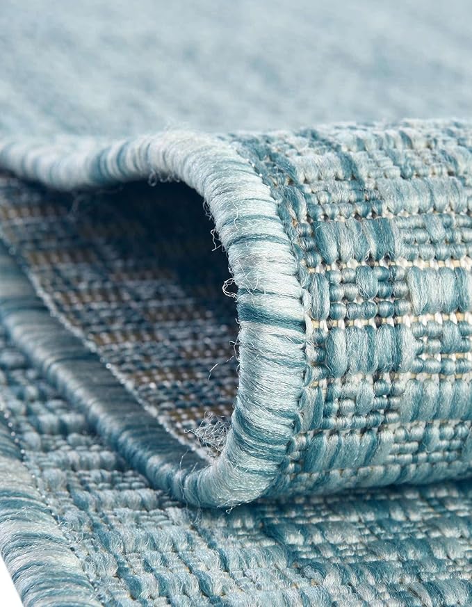 Unique Loom Collection Casual Transitional Solid Heathered Indoor/Outdoor - Image 6
