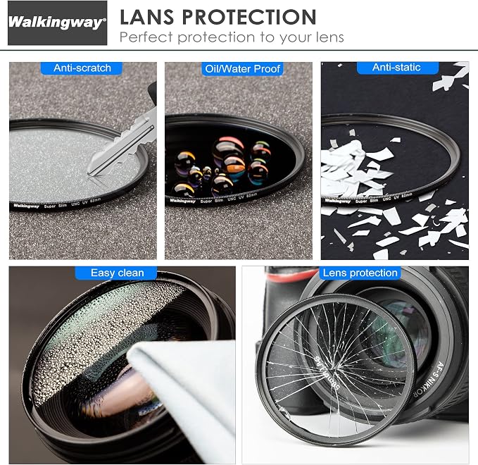 Walking Way 58mm UV Filter Ultra Slim MC UV HD Optical Glass Filter Multi Nano - Image 4