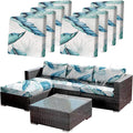 8Pcs Stretch Patio Cushion Covers Outdoor Couch Cover Replacement, Outdoor Sofa by CALBODE