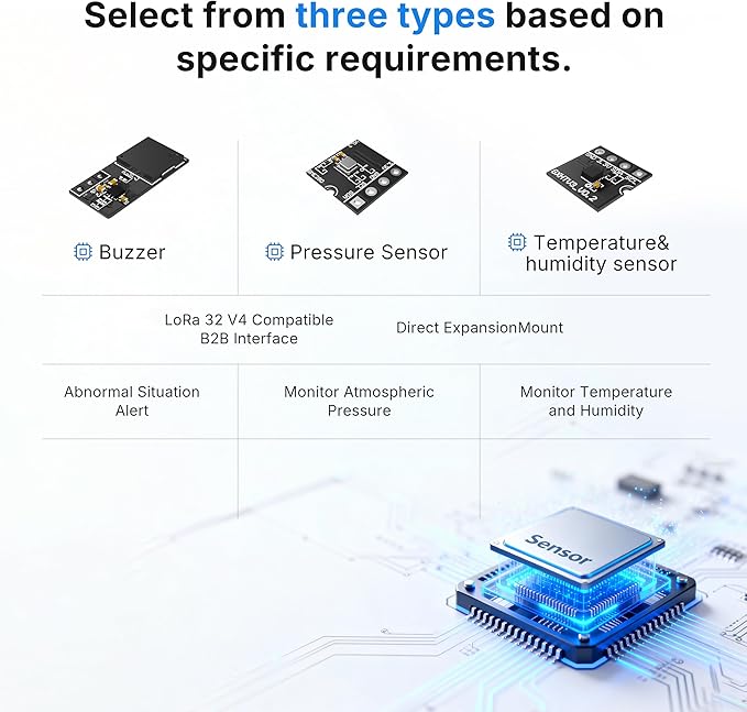 Heltec ESP32 LoRa V4 Development Board Tempered Glass Sensor Kit - Image 4