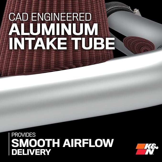K&N Cold Air Intake System: High-Flow Air Filter, Increase Performance & - Image 5