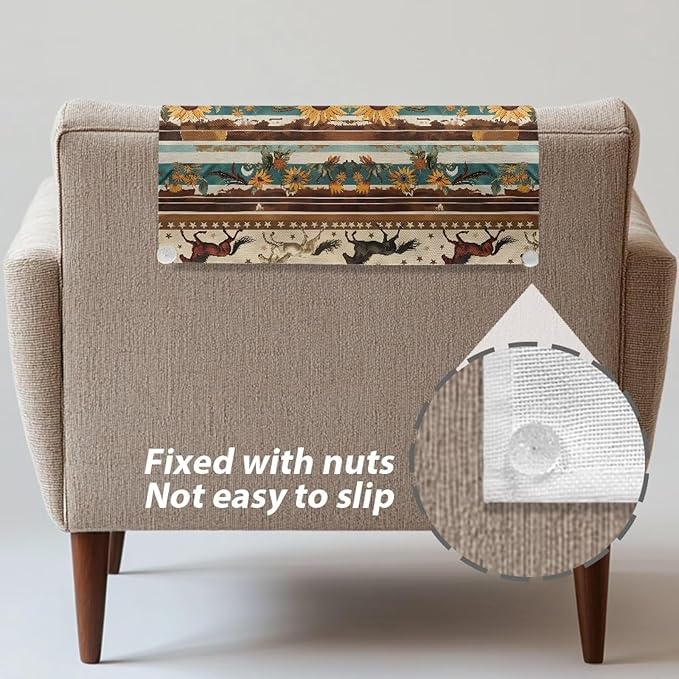 Horse Aztec Print Headrest Cover - Image 4