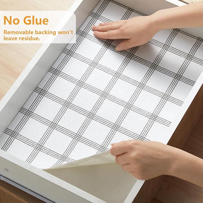 Viseeko Shelf and Drawer Liner for Kitchen Cabinet, Non-Adhesive Cabinet Liners - Image 7