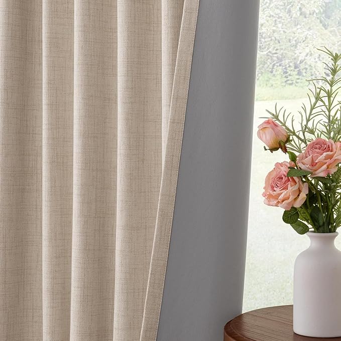 INOVADAY Thermal Sliding Door Curtains 100% Blackout Curtains - Image 5