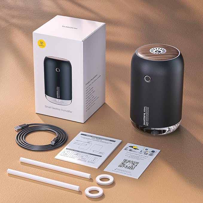 SmartDevil Portable Mini Humidifier, 500ml Desk Plant Humidifier, USB Personal - Image 9