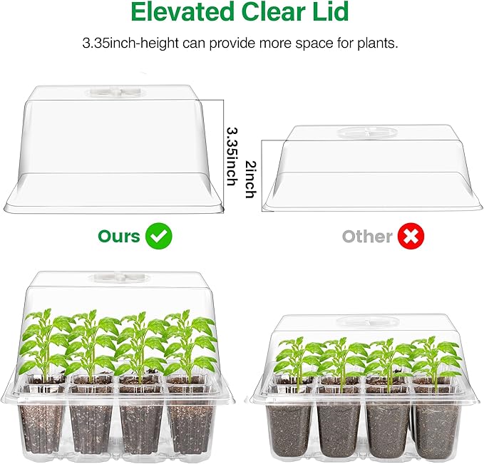 Bonviee 5 Packs Seed Starter Tray - Image 4