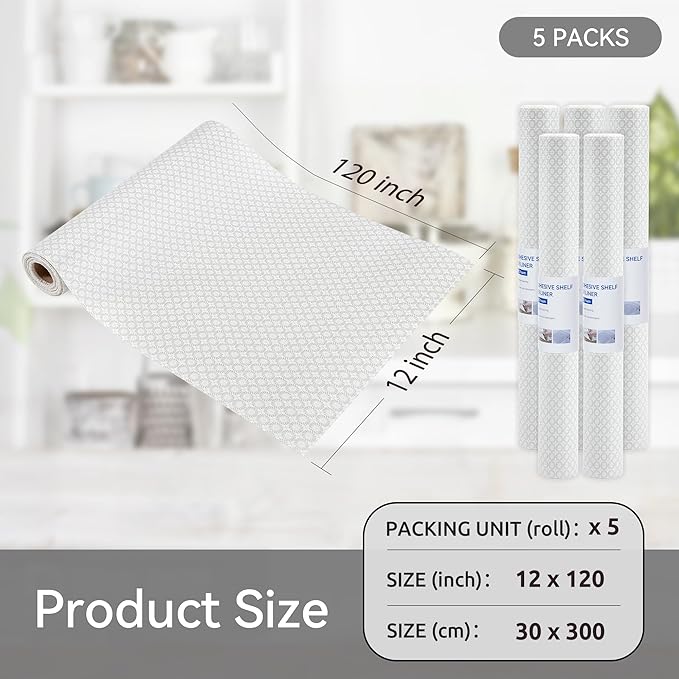 FIFTY FEET 12"x120" Non-Adhesive Shelf Liner - Image 5