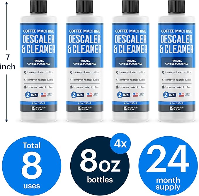 Essential Vales Descaling Solution Coffee Machine Descaler Cleaner - Image 3