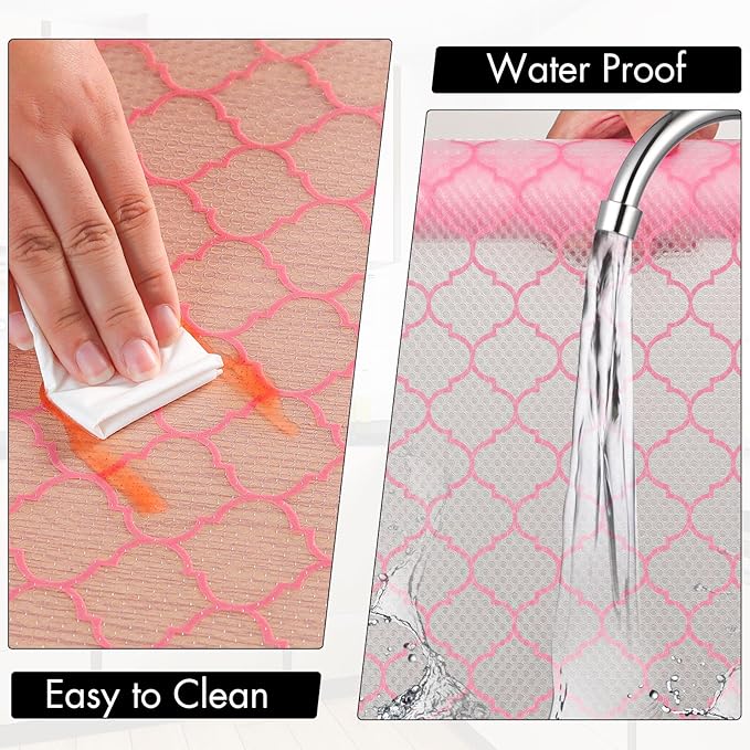 Cooyes Shelf Liner, Non Adhesive Drawer and Cabinet Liner, EVA Washable - Image 5