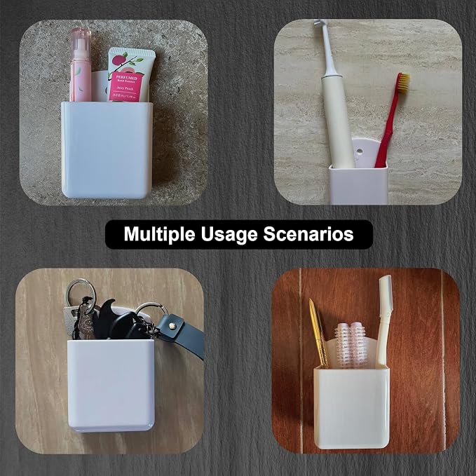 2Pcs Remote Holder Wall Mount, Wall Mount Box Organizer - Image 6
