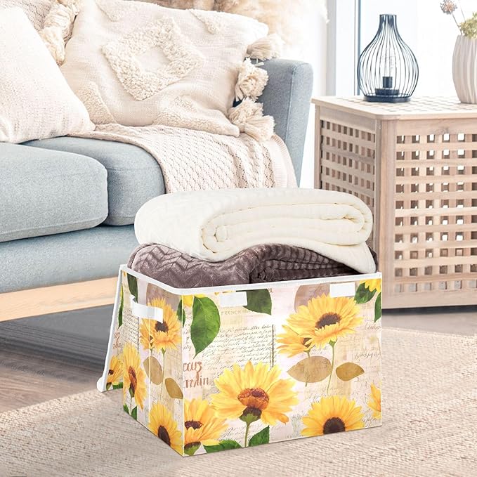 xigua Yellow Sunflower Storage Bins - Image 5