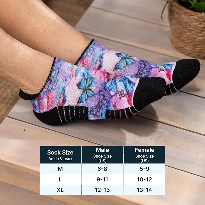 Viasox Ankle Compression Socks for Women & Men, 14 mmHg Support Improves - Image 7