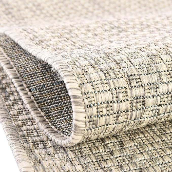 Unique Loom Collection Casual Transitional Solid Heathered Indoor/Outdoor - Image 5