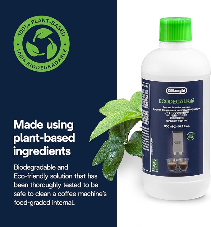 De'Longhi EcoDecalk Descaler 2-Pack, Eco-Friendly Universal Descaling Solution - Image 5