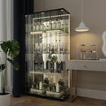 Yoluckea 4 Tiers Glass Display Cabinet by Yoluckea