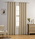 MYSKY HOME Beige Bedroom Curtains, 84 Inch Long Blackout Curtains by MYSKYHOME
