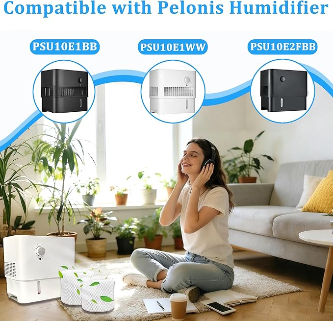 2-Pack Humidifier Filter for Pelonis Humidifier PSU10E1BB, PSU10E2FBB and - Image 2
