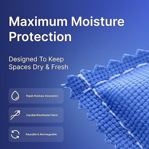 Rechargeable Desiccant Packs for Gun Safe – Heavy Duty Reusable Silica Gel - Image 3
