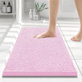 Smiry Luxury Chenille Bathroom Rugs 24x16, Extra Soft and Absorbent Shaggy Bath by Smiry