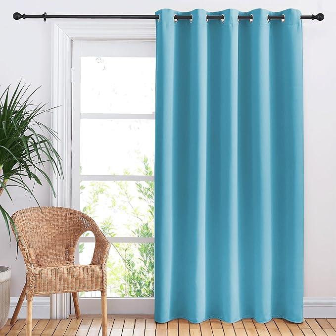 NICETOWN Bedroom Blackout Curtain Panel, 1 Panel, 70 x 84 inch, Teal Blue by NICETOWN