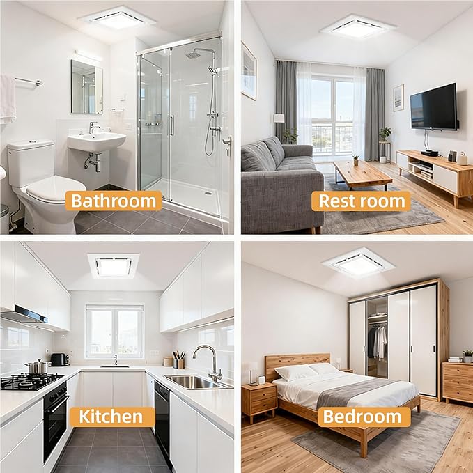 9.4" Quiet Bathroom Exhaust Fan - Image 8