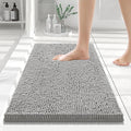 Smiry Luxury Chenille Bathroom Rugs 24x16, Extra Soft and Absorbent Shaggy Bath by Smiry