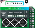 Filterbuy 25x25x1 Air Filter MERV 10 Odor & Allergy Defense by Filterbuy