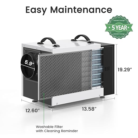 Waykar 125 Pint Crawl Space Dehumidifier - Image 9