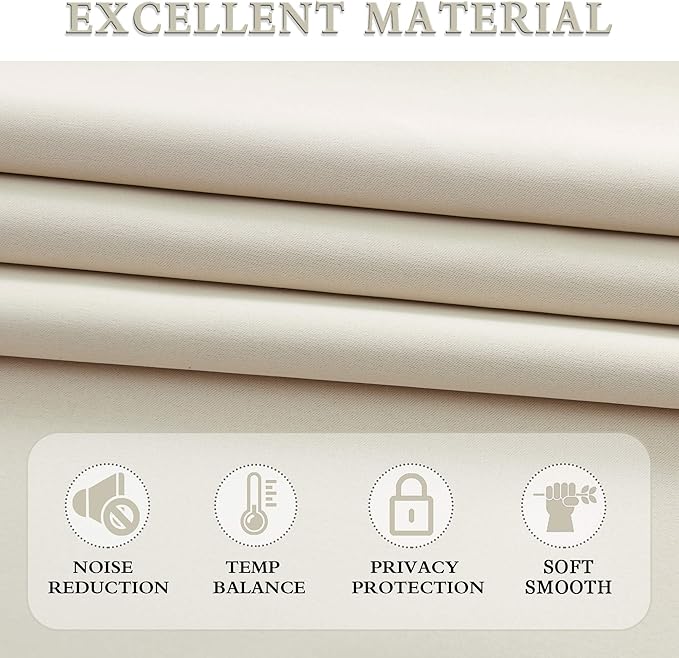 DONREN Patio Door 108 Inches Long Curtain Panels - Image 3