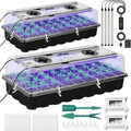 Seed Starter Tray with Grow Light, 72-Cell Seed Starter Kit with Magnetic by Yioviru