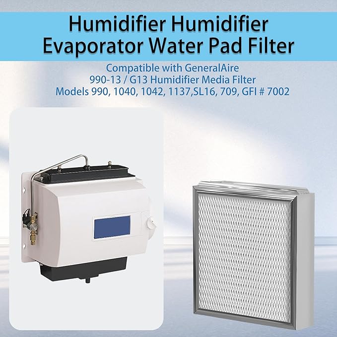 2 Pack 990-13 Humidifier Evaporator Water Pad Filters | Replacement - Image 2