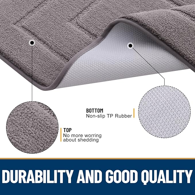 Smiry Dog Door Mat for Muddy Paws, Absorbs Moisture and Dirt, Low-Profile - Image 3