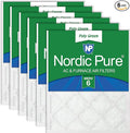 Nordic Pure 20x25x1 Poly Green MERV 6 Pleated AC Furnace Air Filters 6 Pack | by NordicPure