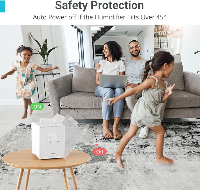 Stainless Steel Humidifier, 3L Warm Mist Humidifier, Easy Clean - Image 7