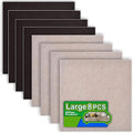 8 Pack - 2 Colors Self Adhesive Square Furniture Felt Pad Surface Protector by HilltopProducts