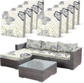 8pcs Outdoor Printed Sofa Seat Cushion Covers Strechable, Waterproof Elastic by CALBODE