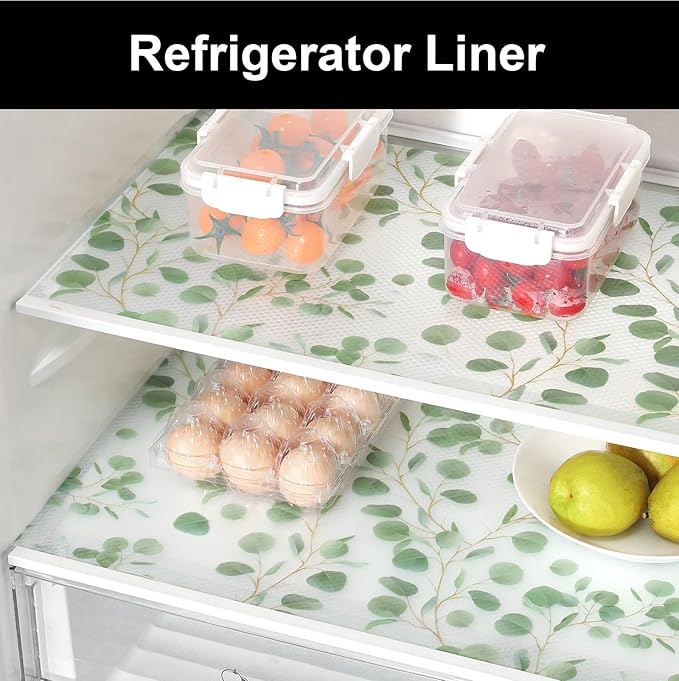 Cooyes Shelf Liners for Kitchen Cabinets Refrigerator Liners Waterproof & - Image 5