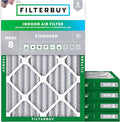 Filterbuy 18x24x2 Air Filter MERV 8 Essential Dust & Allergy Defense, by Filterbuy