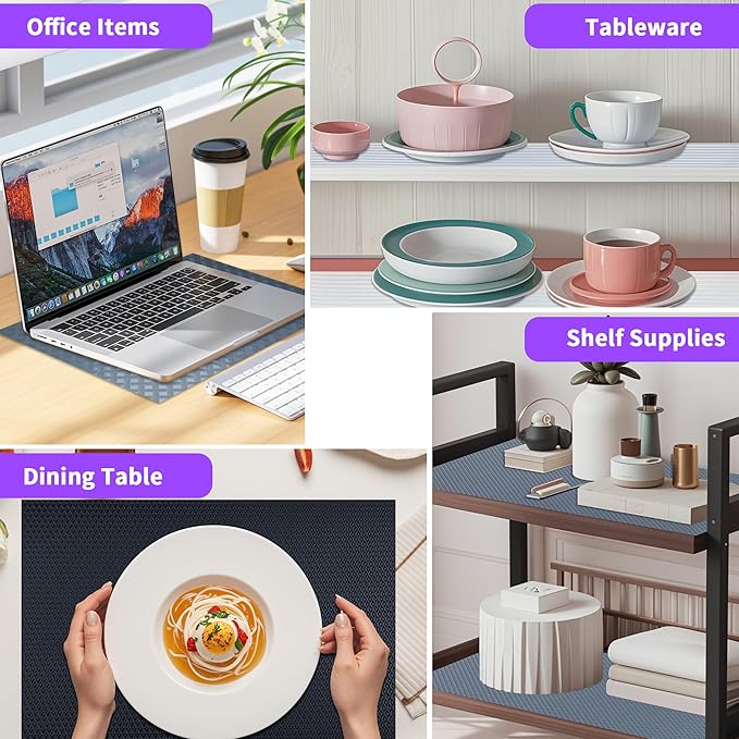 Non-Slip Shelf Liner, for Kitchen Cabinets, Washable Oil-Proof & Waterproof - Image 7