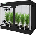 zazzy Grow Tent, 96“x48 x78 Plant Growing Tents 600D Mylar Hydroponic Indoor by Zazzy