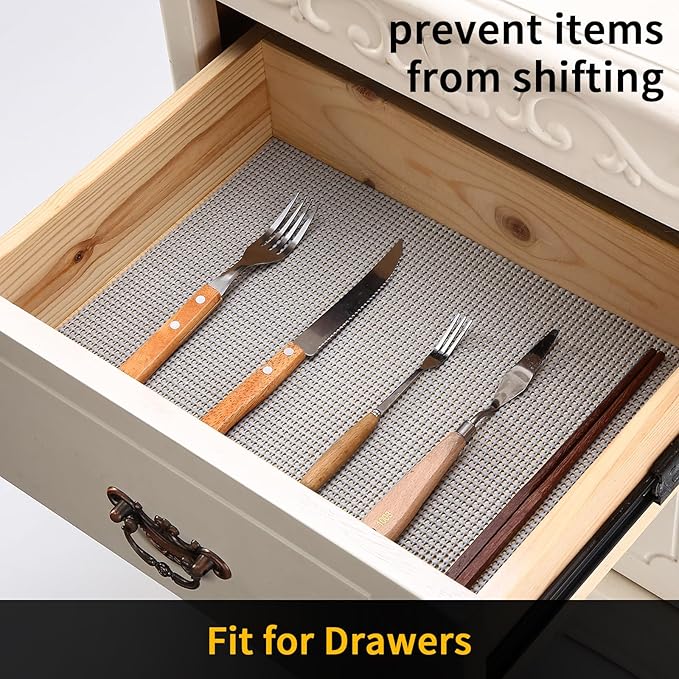 iwtmm Drawer Shelf and Cabinet Liners Non-Adhesive Extra Strong Grip - Image 3