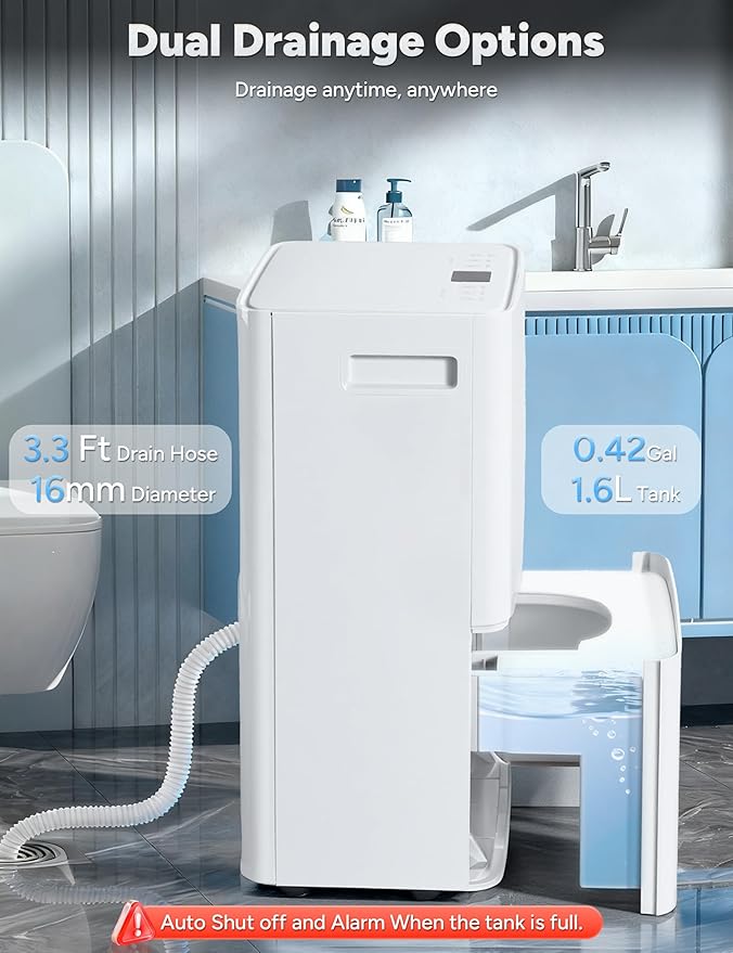 2500 Sq.Ft Dehumidifier for Home Basement 34 Pints Max - Image 5